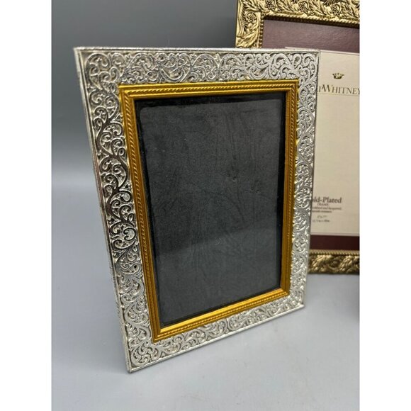 Set Of 3 Philip Whitney Gold-Plated Picture Frames 5x7 and 3.5x5 - Picture 2 of 5